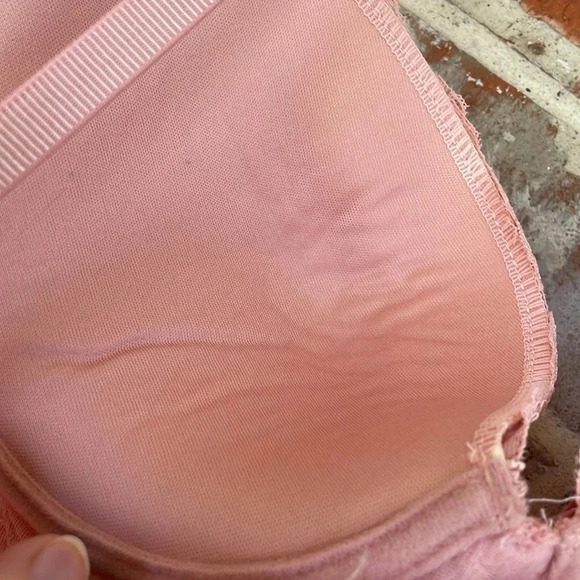 Rachel Roy Pink Molded Cup Underwire Lace Teddy - Picture 8 of 11